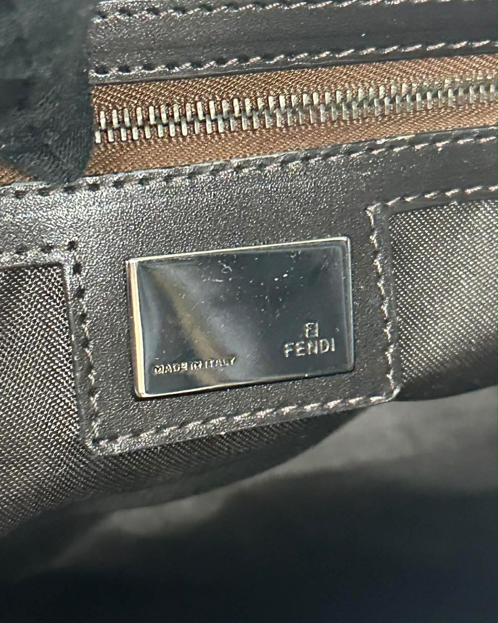 FENDI Zucca Canvas Boston Mini Bag 8