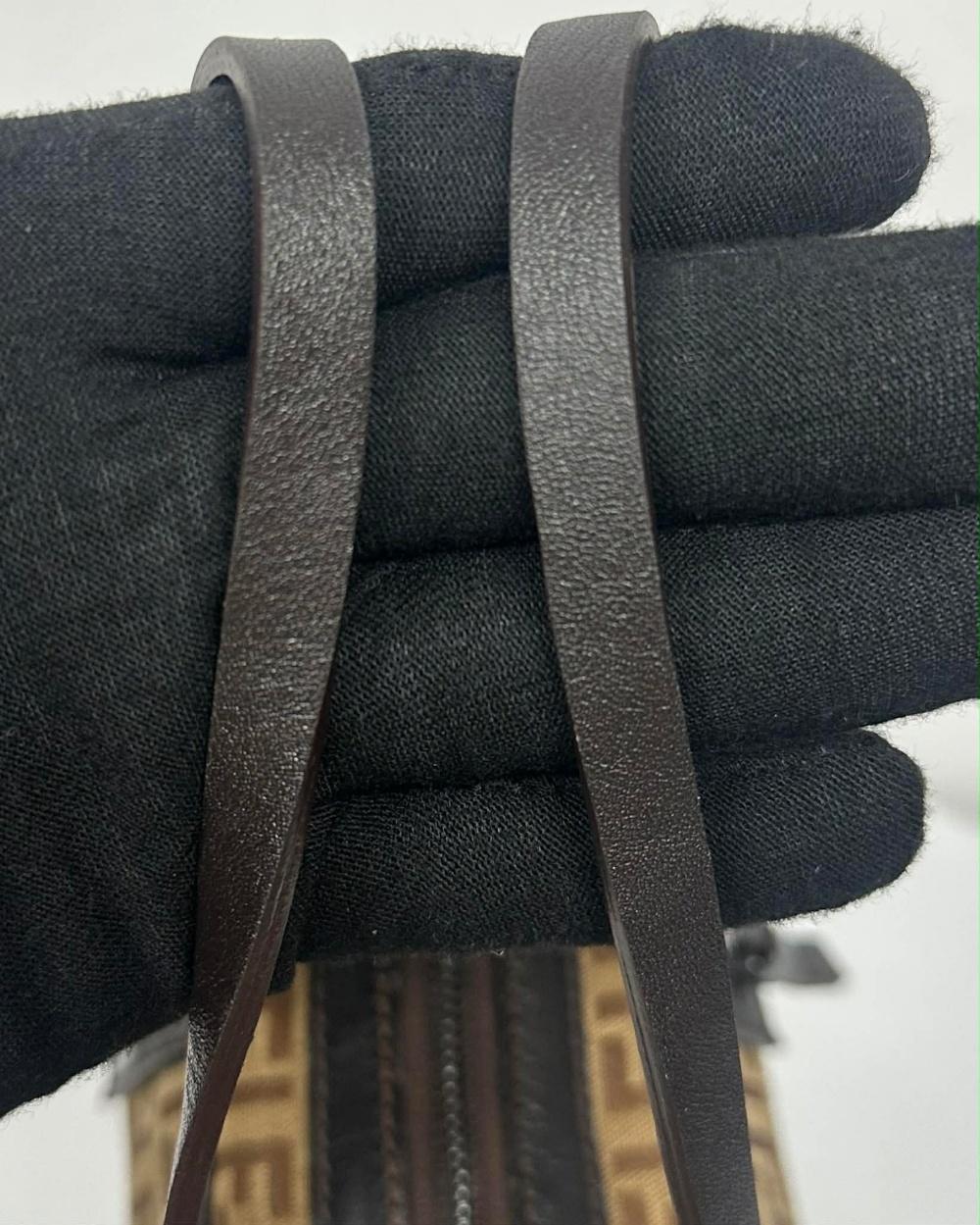 FENDI Zucca Canvas Boston Mini Bag 6