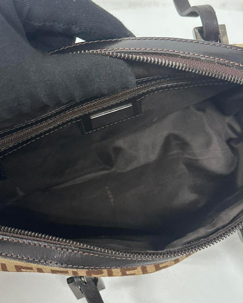 FENDI Zucca Canvas Boston Mini Bag 9