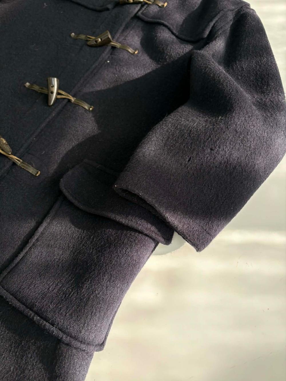 Burberry Navy Wool Duffle Coat 6