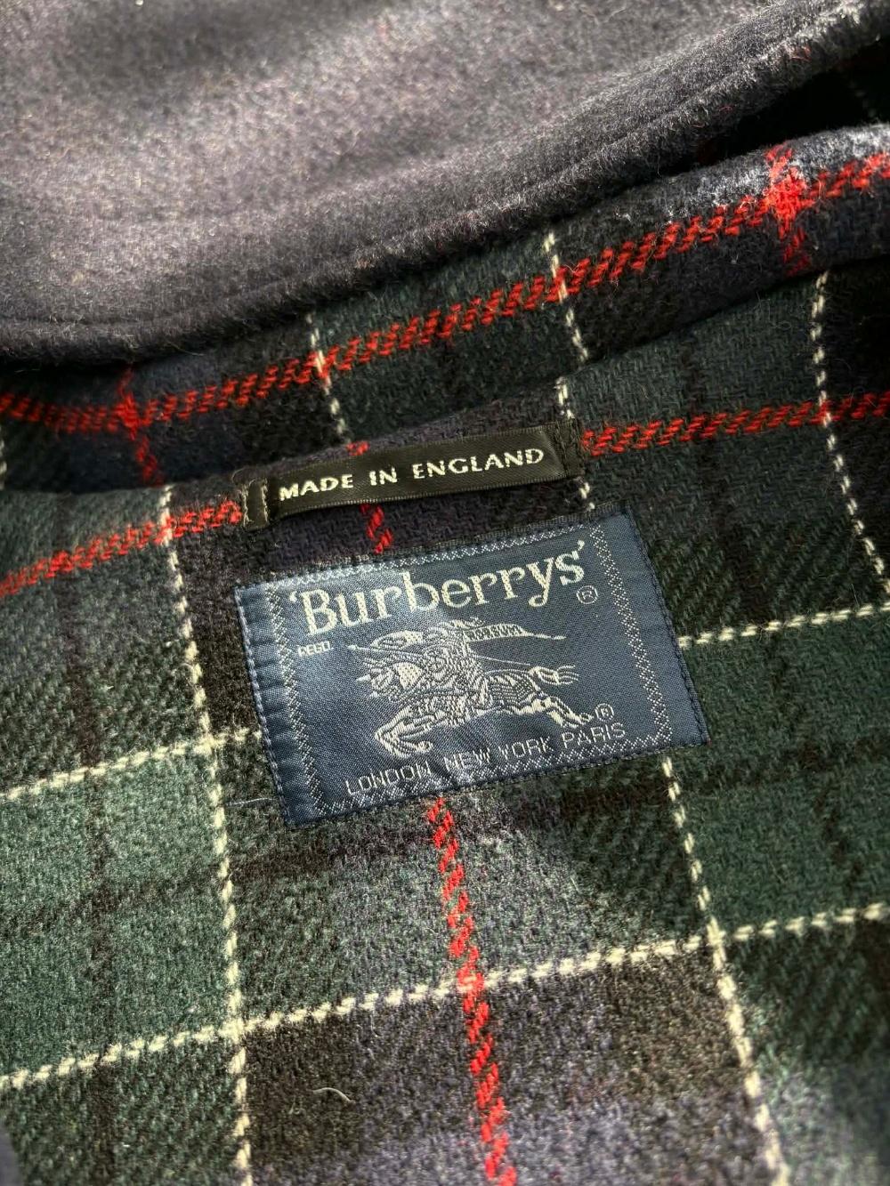 Burberry Navy Wool Duffle Coat 3