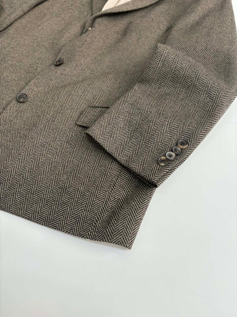 [M] HUGO BOSS Herringbone Wool Blazer 8