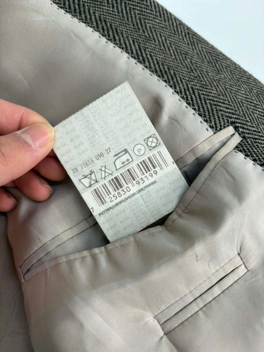 [M] HUGO BOSS Herringbone Wool Blazer 5
