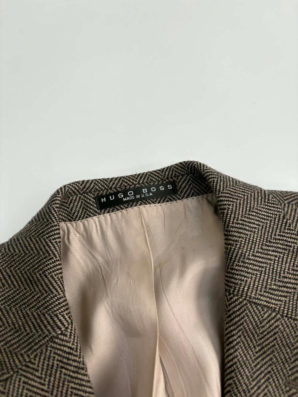 [M] HUGO BOSS Herringbone Wool Blazer 4
