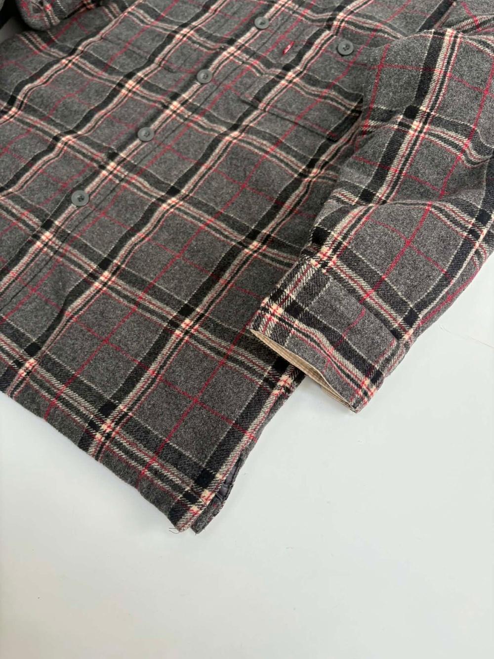 [100] Levi's Wool Check Quilted Shirt Jacket 8