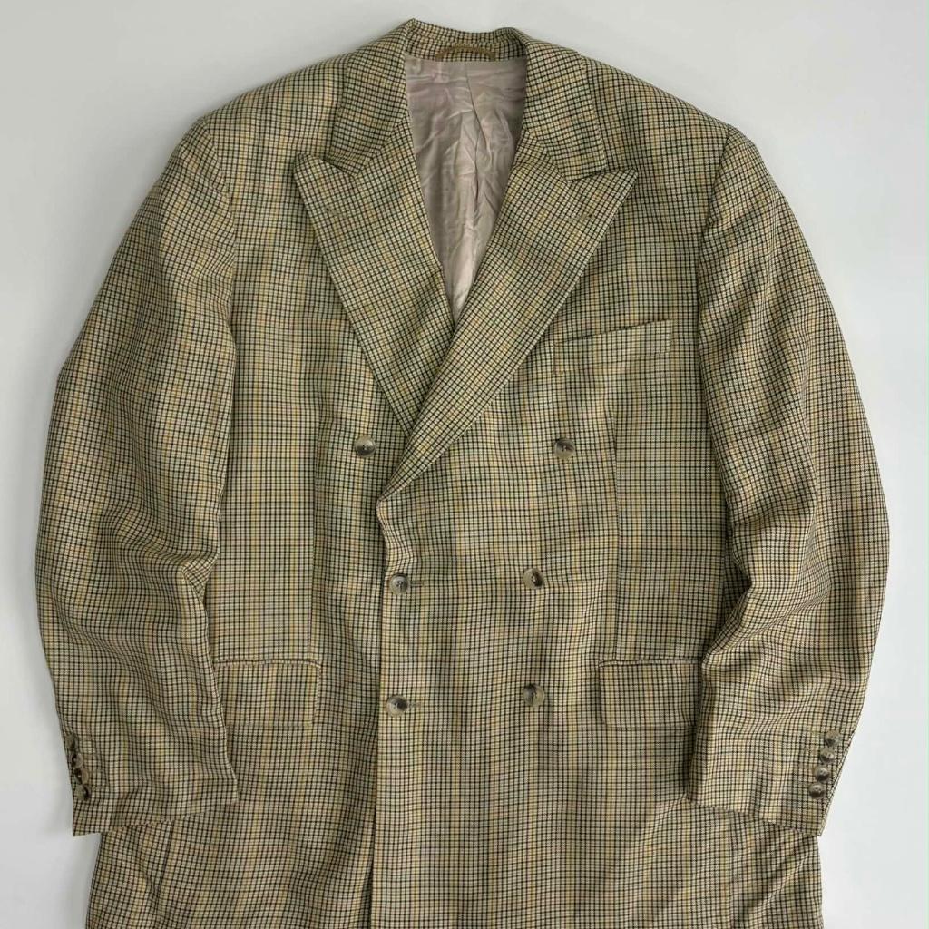 [54] Burberry 90s German-made double-breasted 3
