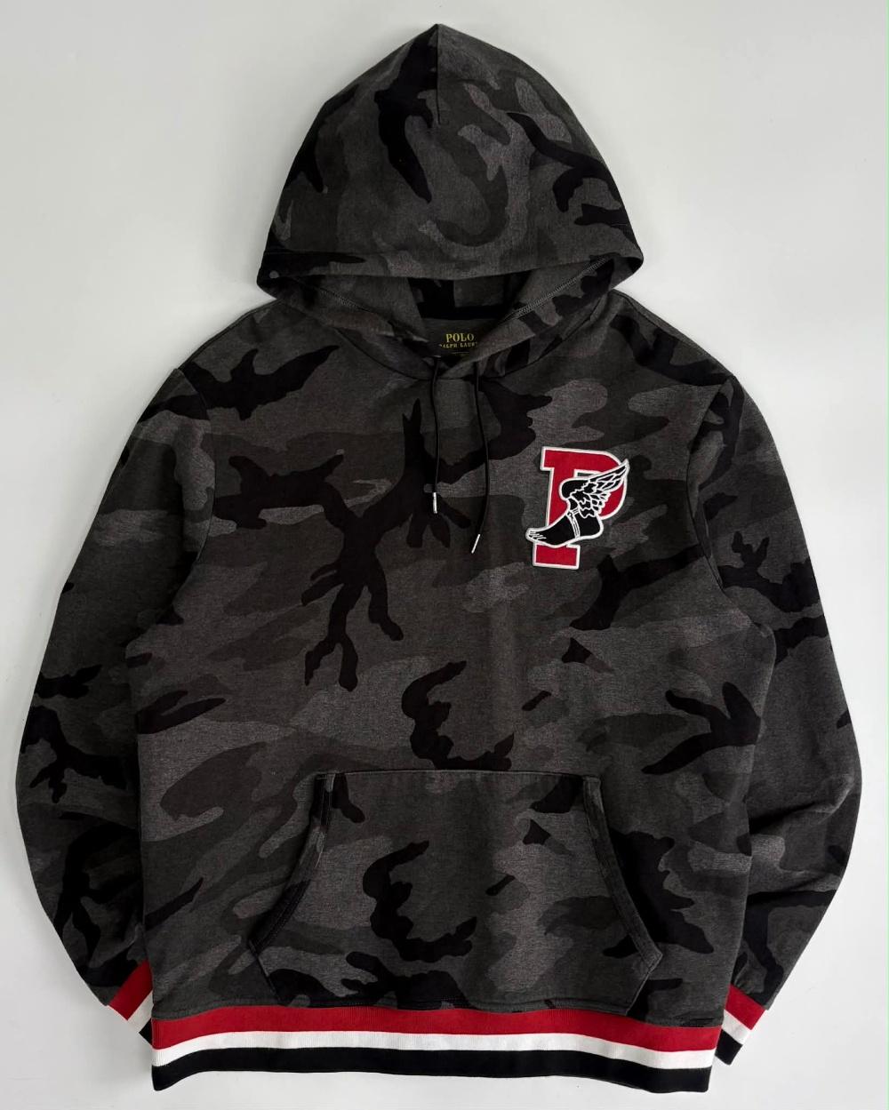 [L] Polo Ralph Lauren Camo P-Wing Stadium Hoodie 3