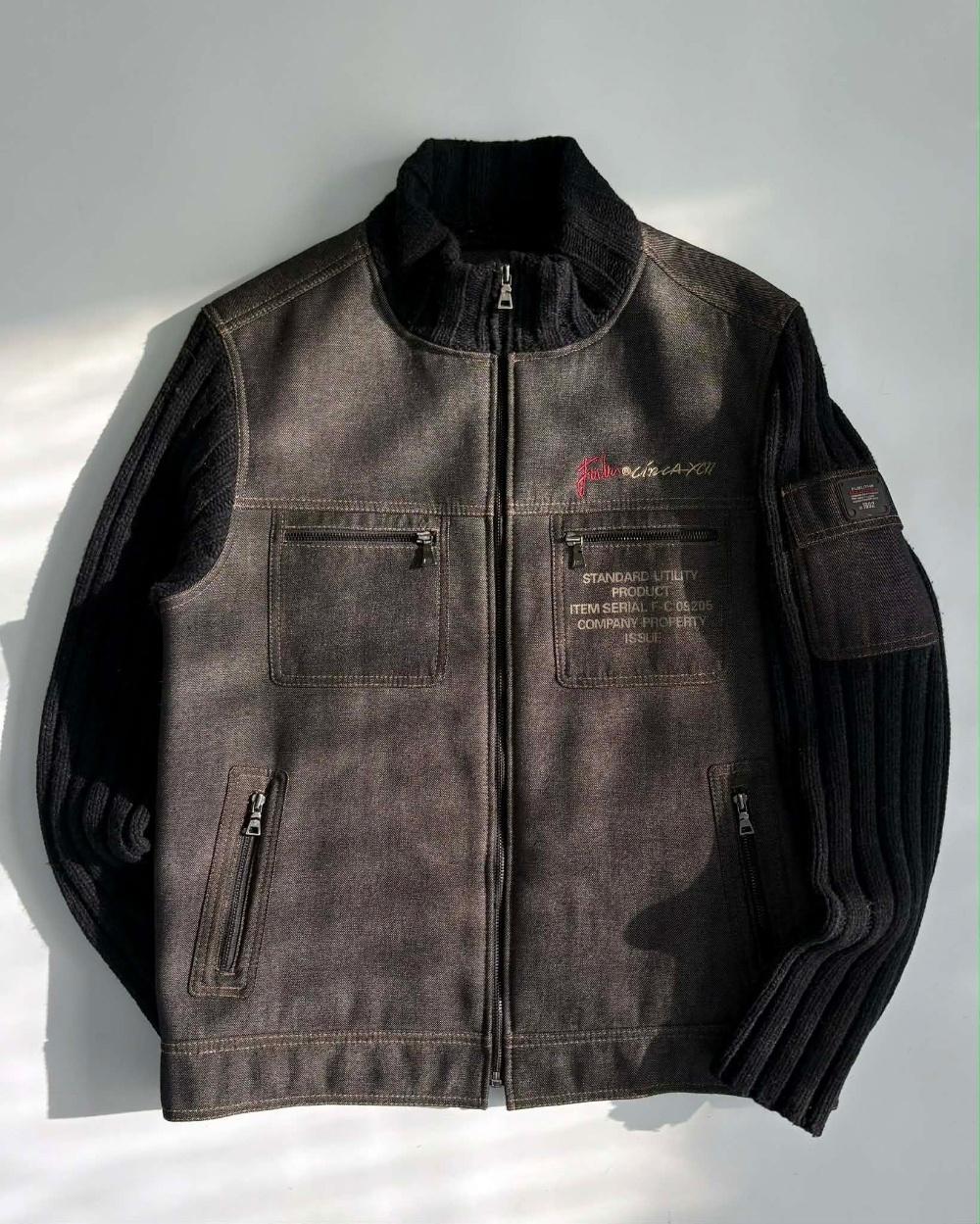 [100] Fubu 03s Old School Knit Zip-Up Jacket 4