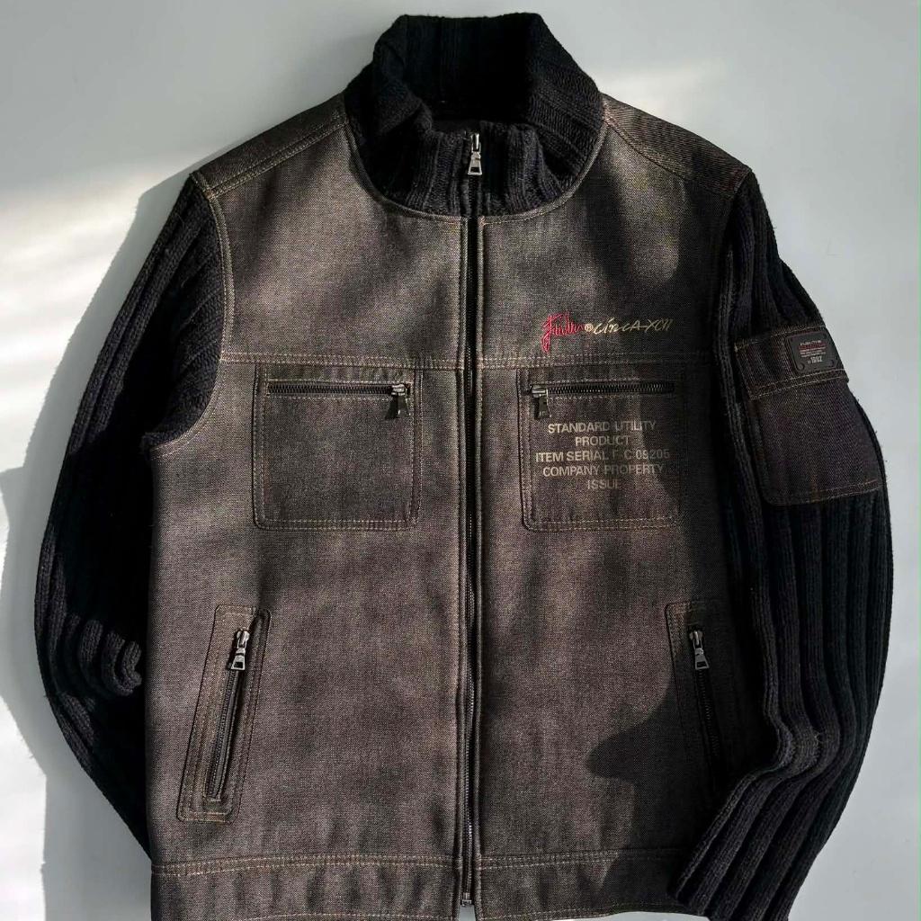 [100] Fubu 03s Old School Knit Zip-Up Jacket 2