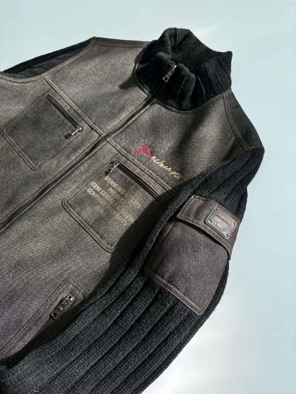 [100] Fubu 03s Old School Knit Zip-Up Jacket 8
