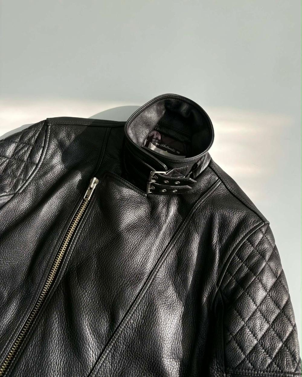 [XL] Short NYC Classic Double Rider Calfskin 4