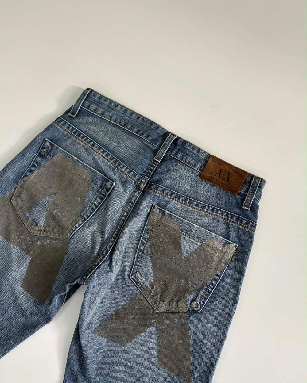[30] Armani Exchange Back Print USA Denim Pants 5