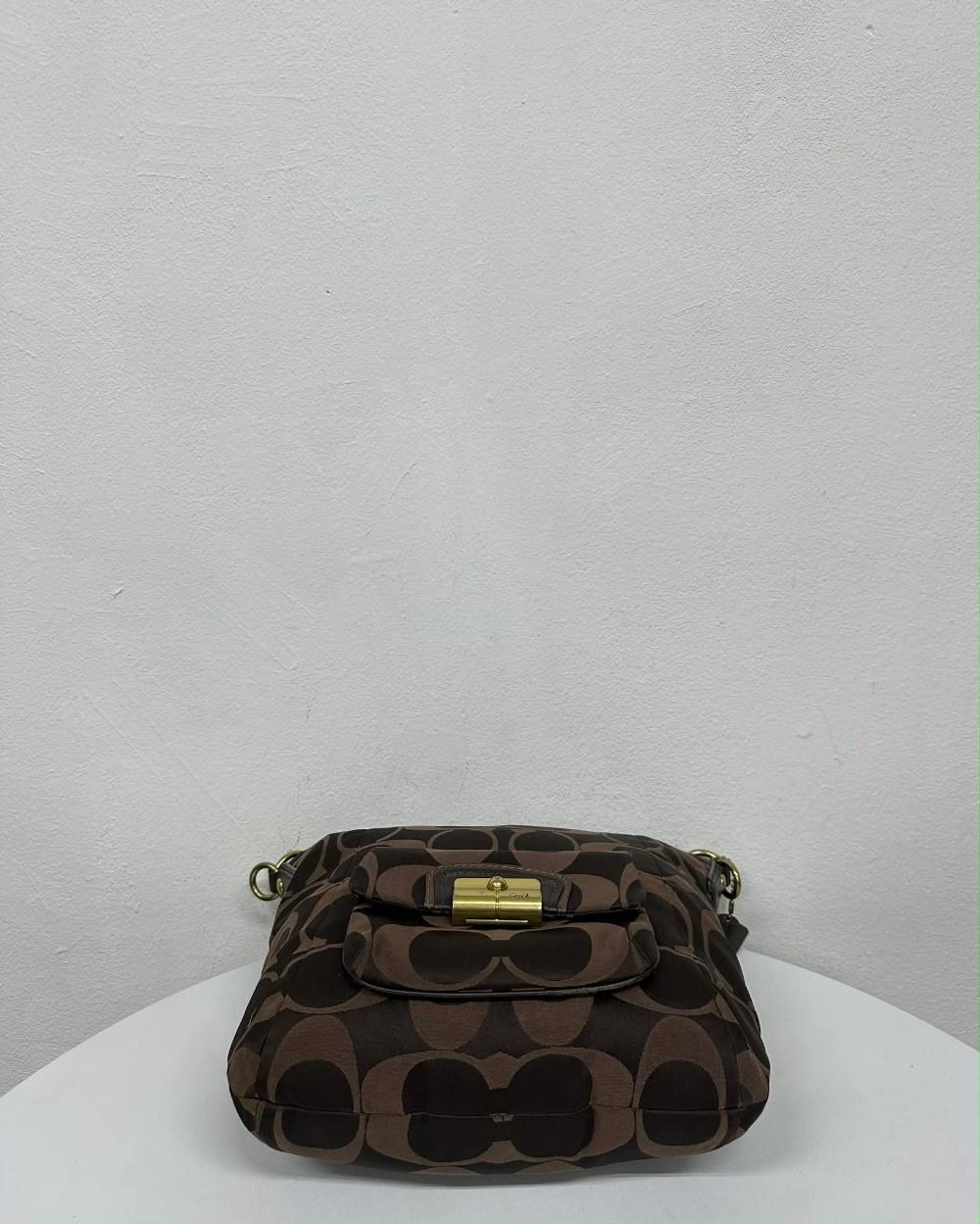 Coach Signature C Jacquard Shoulder Bag 7