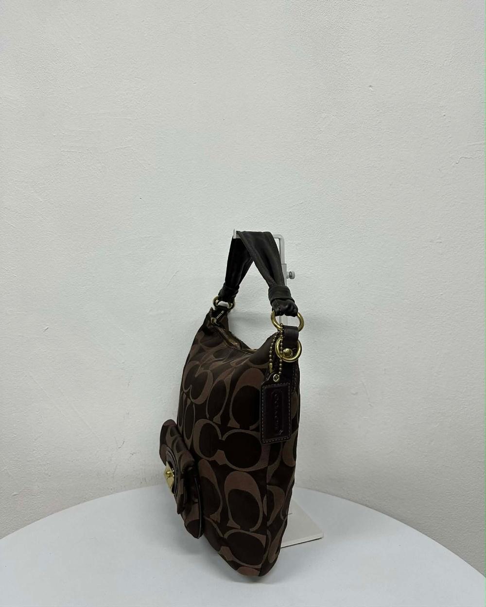 Coach Signature C Jacquard Shoulder Bag 4