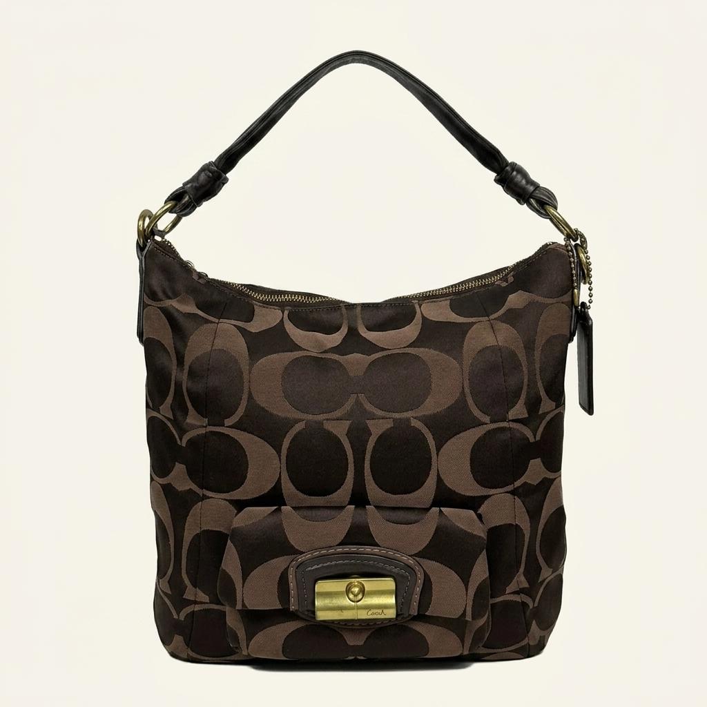 Coach Signature C Jacquard Shoulder Bag 1