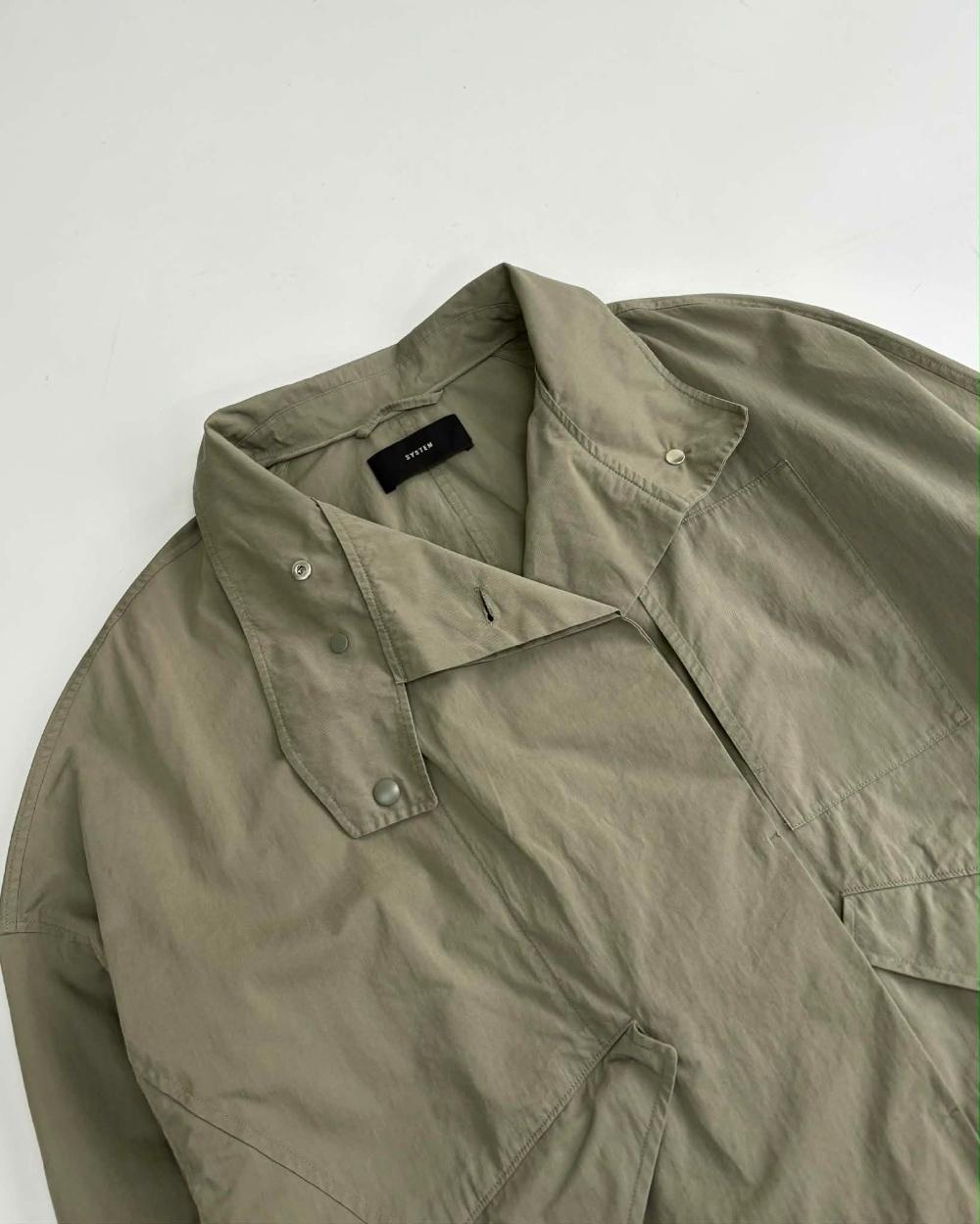 [82] SYSTEM Stand Collar Utility Jacket 8
