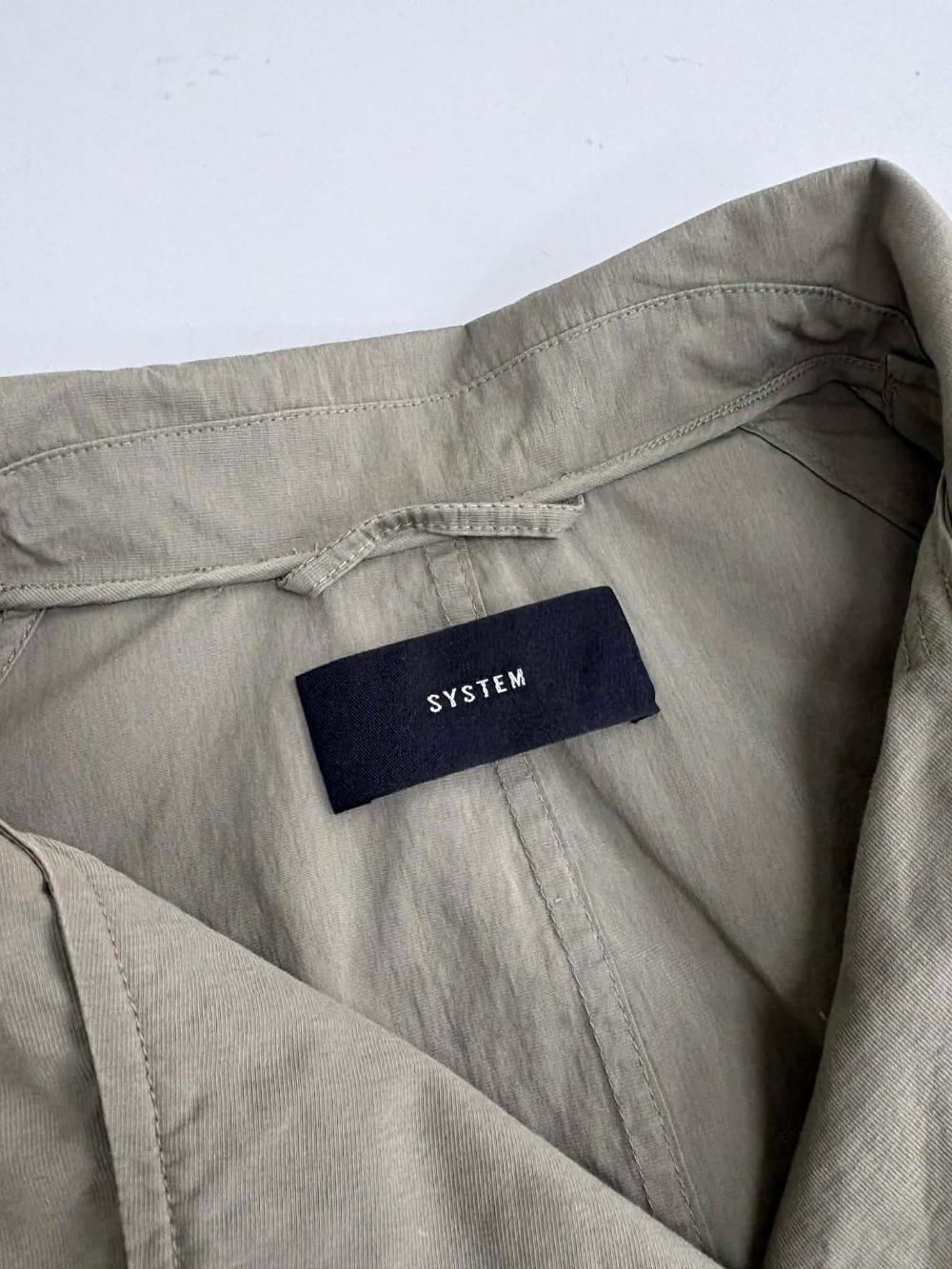 [82] SYSTEM Stand Collar Utility Jacket 5