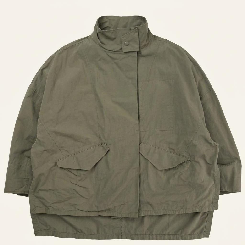 [82] SYSTEM Stand Collar Utility Jacket 1