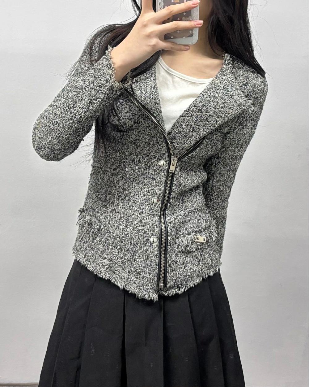 [34] IRO Handsome Carlota Tweed Zip-Up Jacket 5