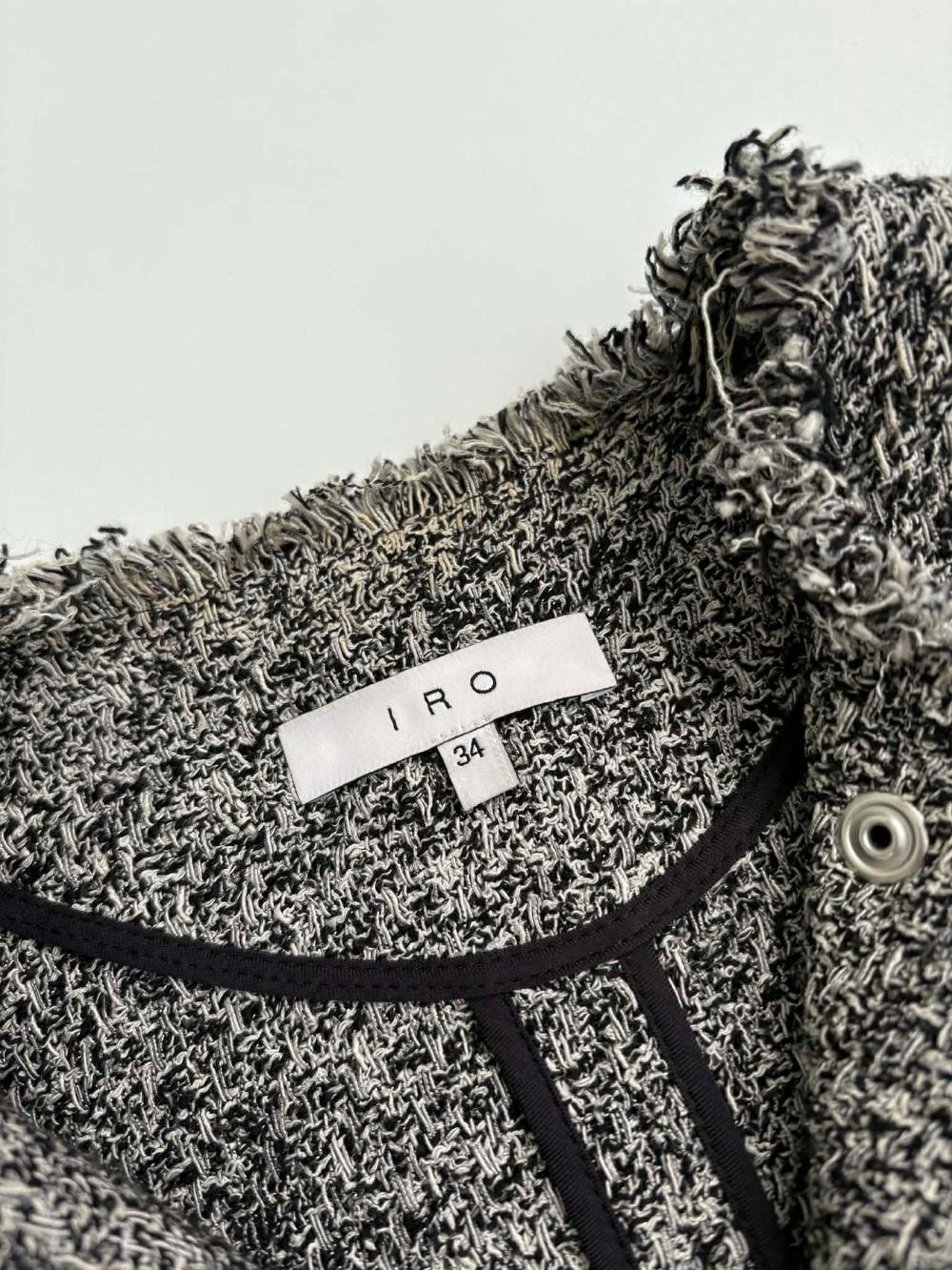 [34] IRO Handsome Carlota Tweed Zip-Up Jacket 6