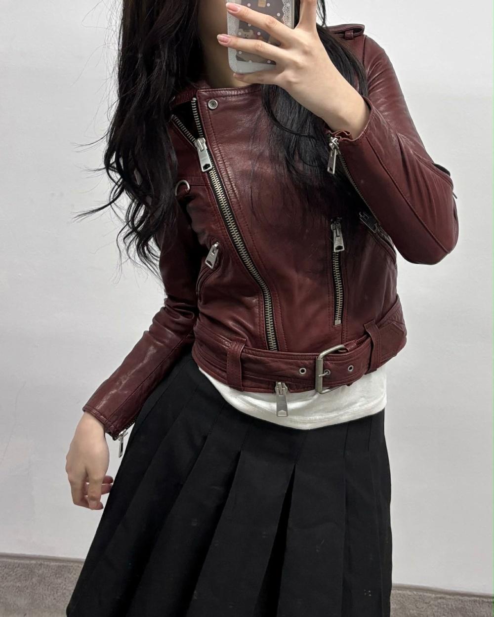 AllSaints Balpern Sheepskin Rider Jacket 4