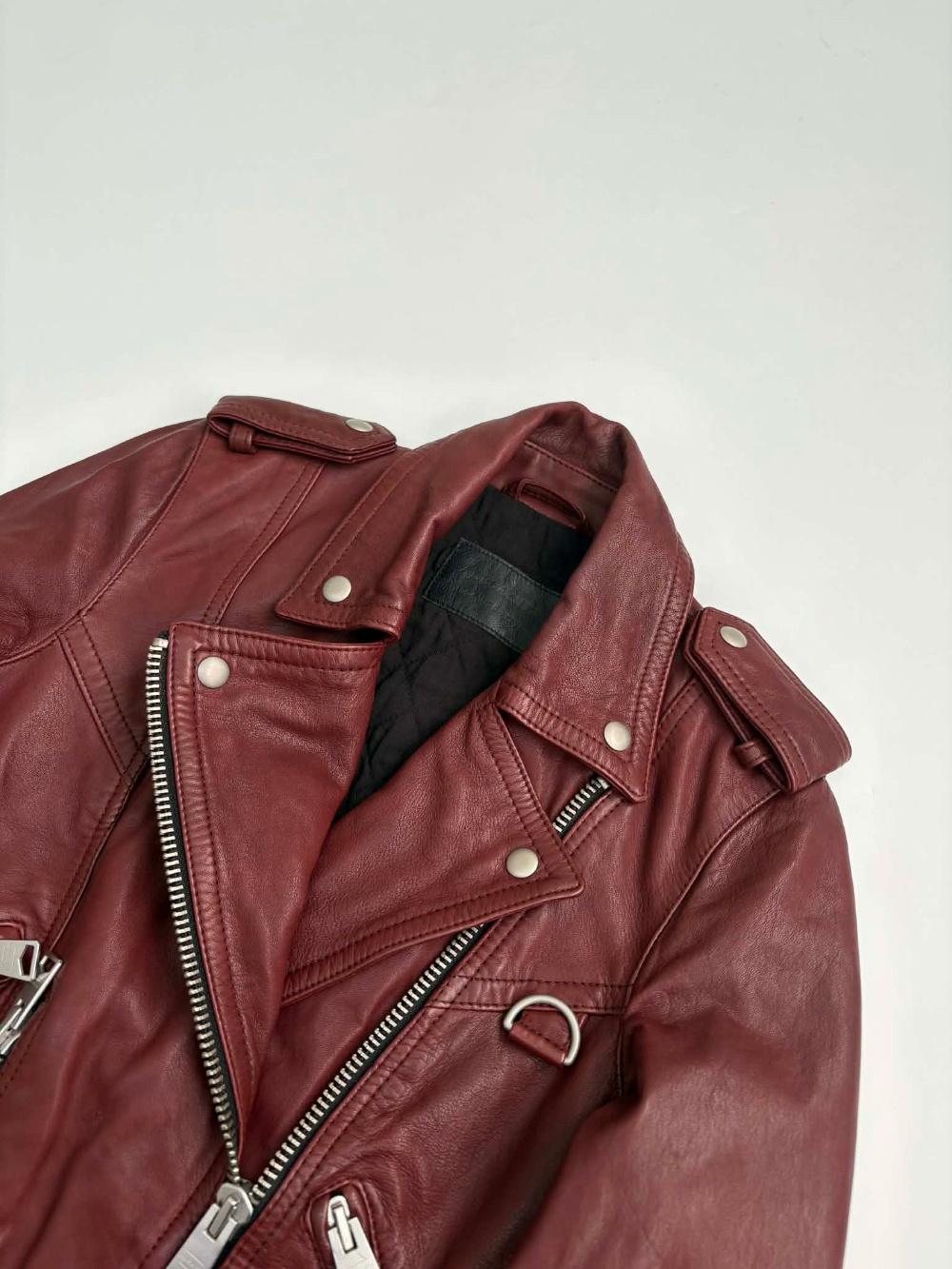 AllSaints Balpern Sheepskin Rider Jacket 7