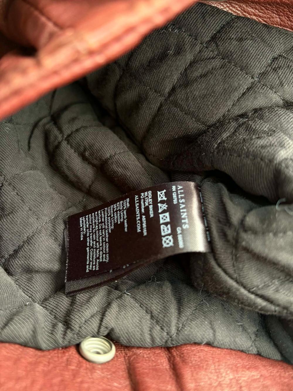 AllSaints Balpern Sheepskin Rider Jacket 6
