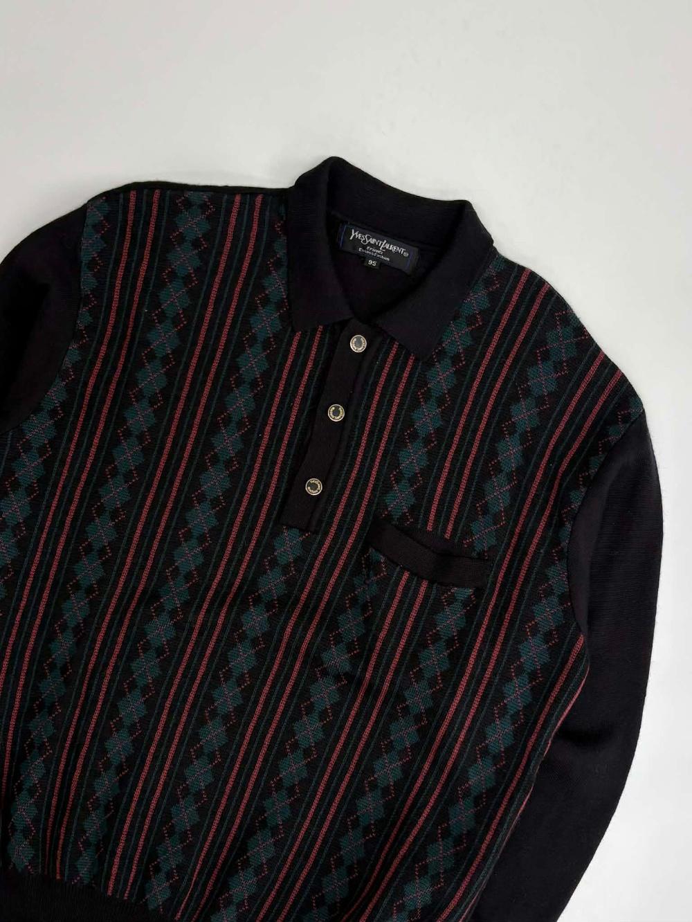 [95] Yves Saint Laurent Argyle Multi-Check Wool 8