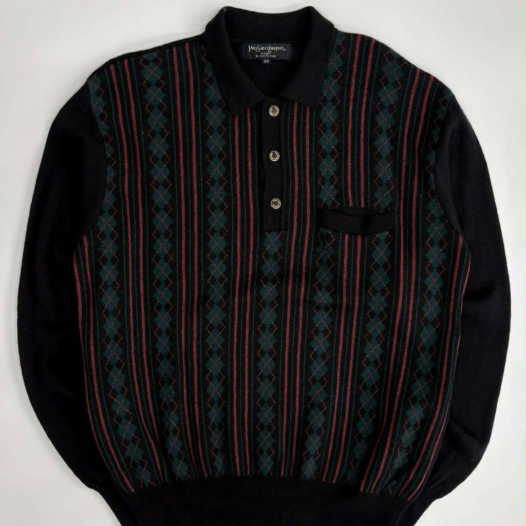 [95] Yves Saint Laurent Argyle Multi-Check Wool 2