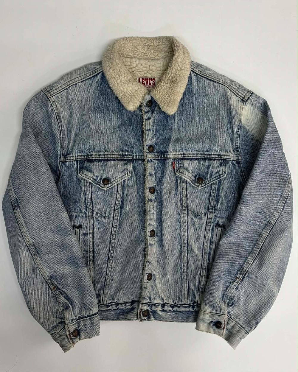 [44] 80s Levi's Sherpa Denim Trucker Jacket 3