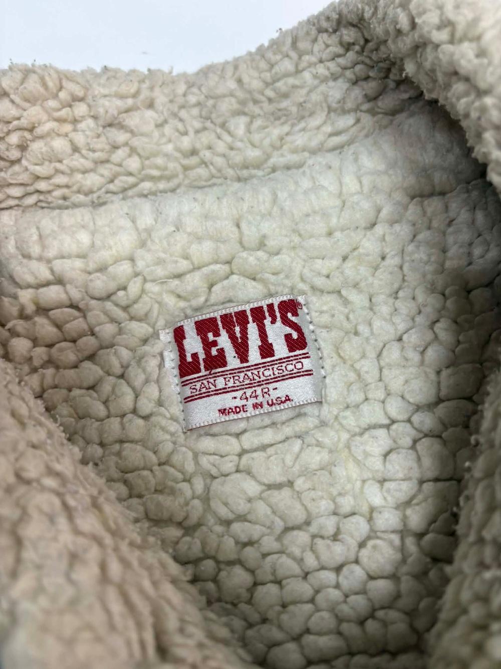 [44] 80s Levi's Sherpa Denim Trucker Jacket 5