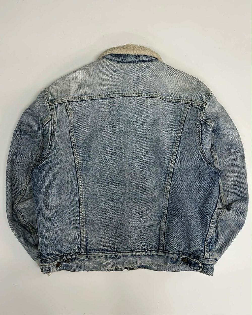 [44] 80s Levi's Sherpa Denim Trucker Jacket 4