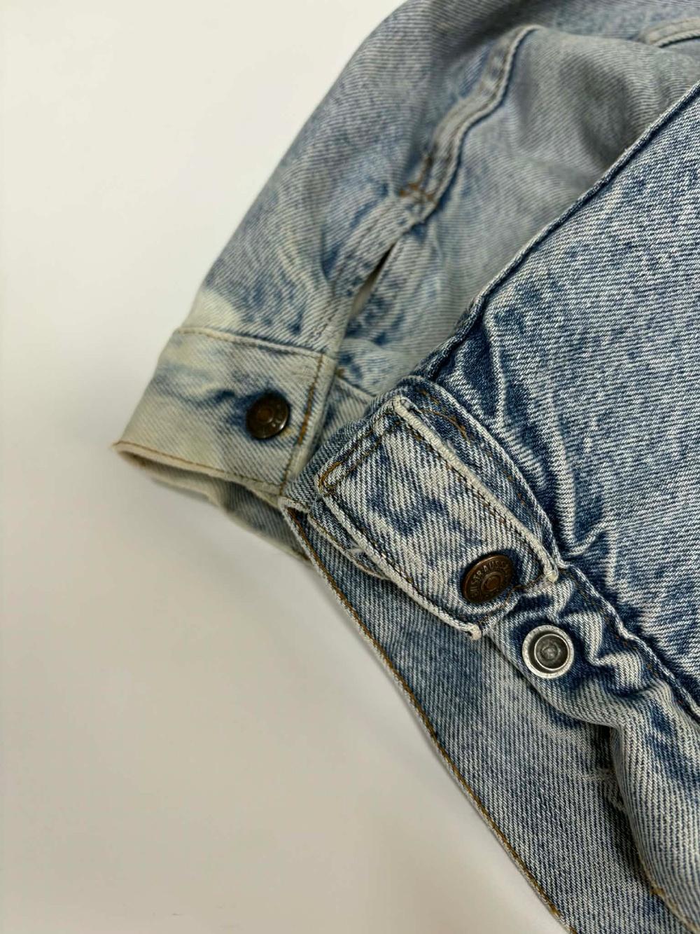 [44] 80s Levi's Sherpa Denim Trucker Jacket 10