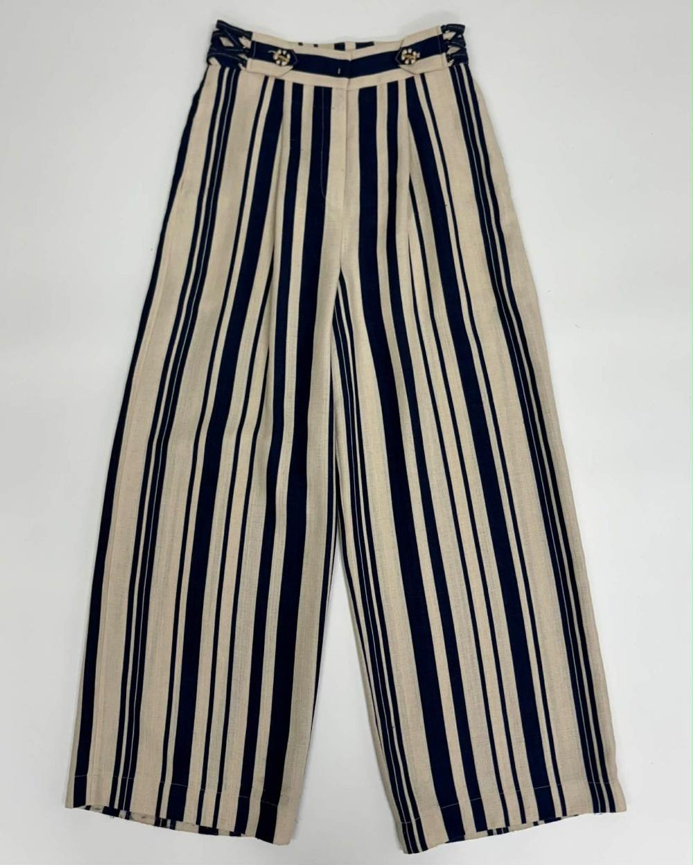 [O’2nd Stripe Wide Pants] 2