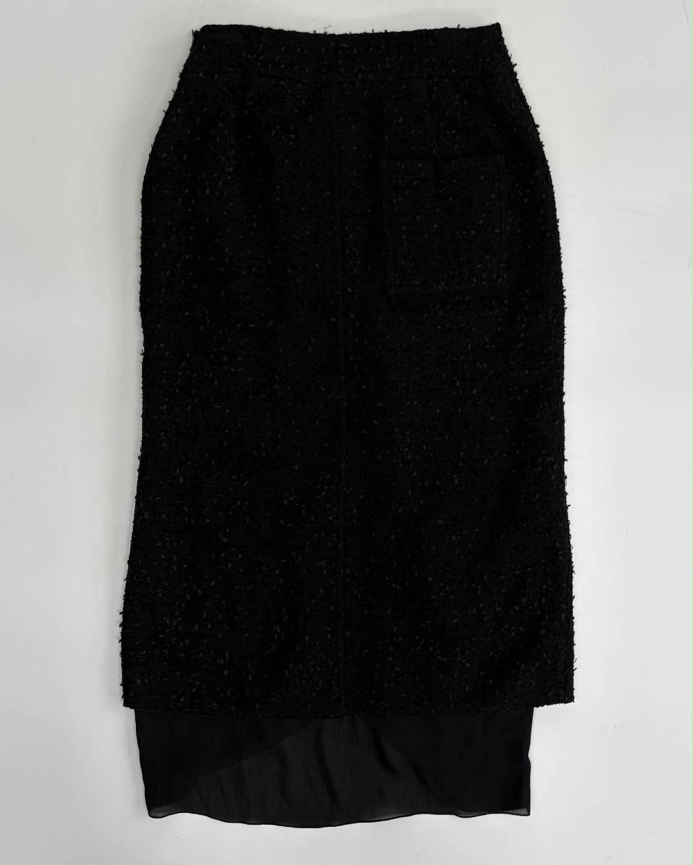 [55/66] Handsome TIME 2020 Tweed Long Skirt 3
