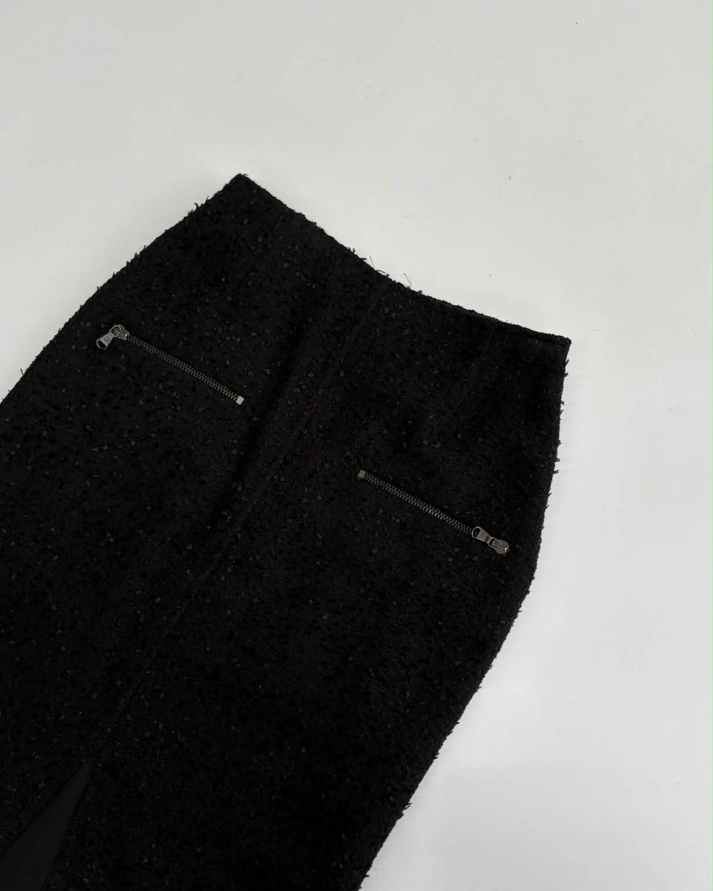 [55/66] Handsome TIME 2020 Tweed Long Skirt 7