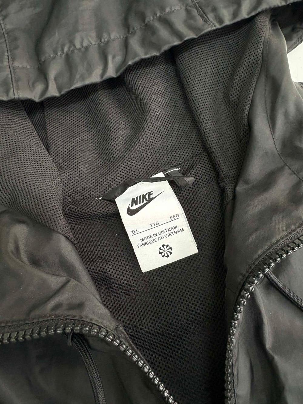 [XXL] NIKE BLACK NSW HOODED WINDBREAKER JACKET 5