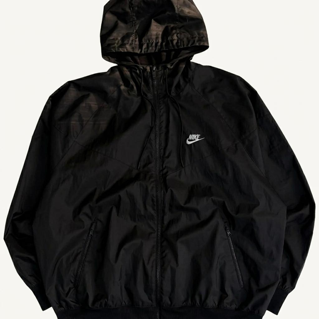 [XXL] NIKE BLACK NSW HOODED WINDBREAKER JACKET 1