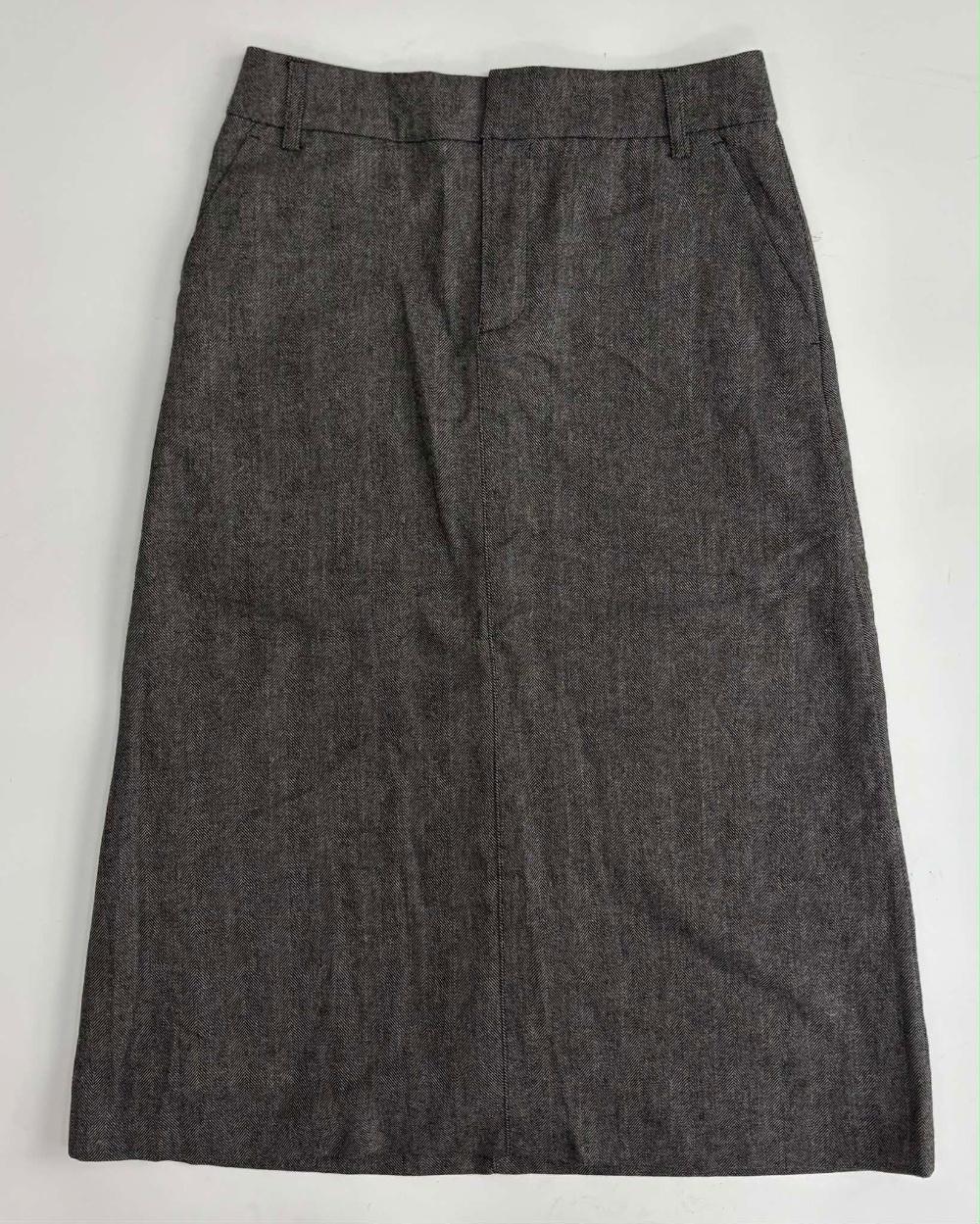 [34] A.P.C. Rayon Wool Long Skirt 3