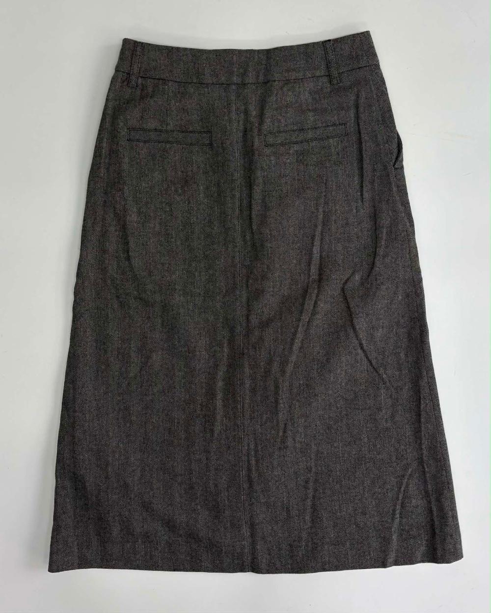 [34] A.P.C. Rayon Wool Long Skirt 4