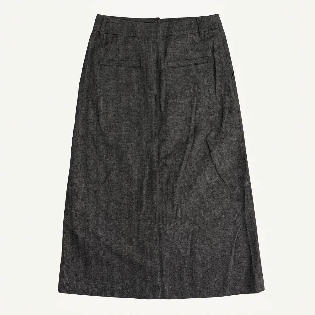 [34] A.P.C. Rayon Wool Long Skirt 1