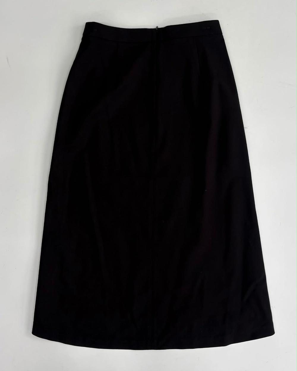 [55/66] Club Monaco Black wool Long Skirt 2