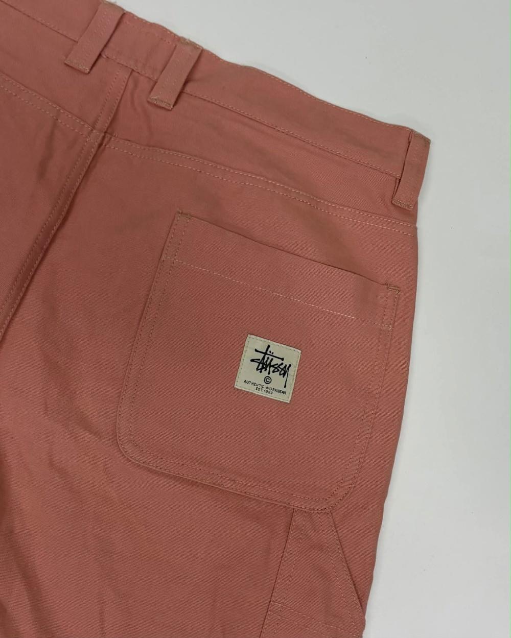 [M] Stussy 00s double knee Work Pants Dusty Pink 5