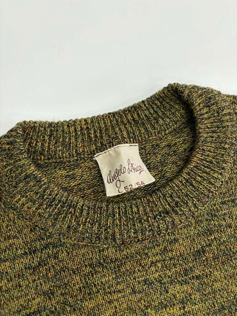 [L] 90s Vintage Golf Embroidered Wool Knit Sweater 6