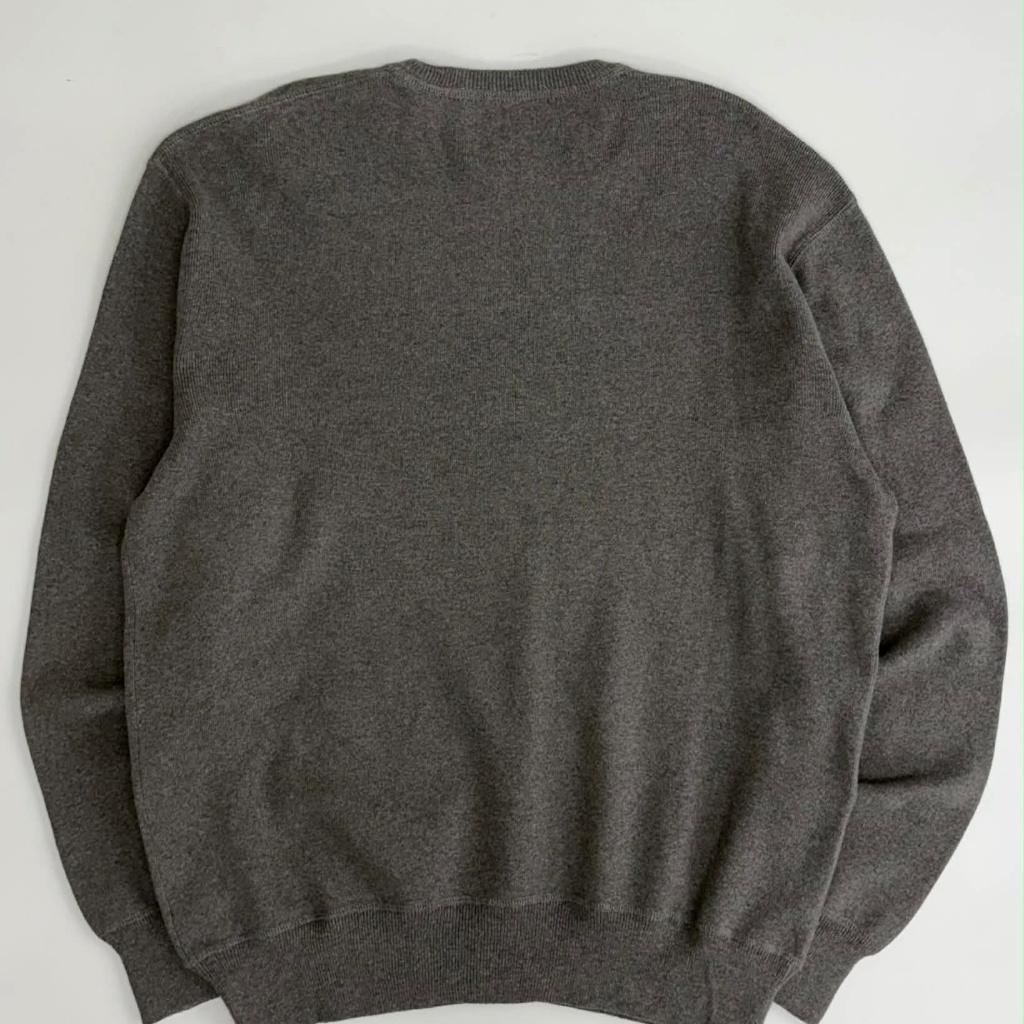 [M] Polo Ralph Lauren gray cotton knit sweater 3