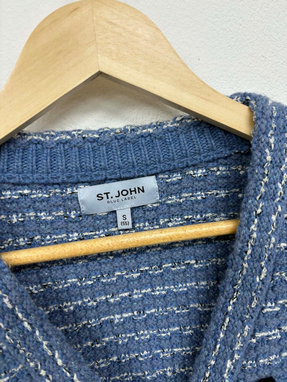 St.john Blue Label 21FW Handsome Wool Tweed Knit 4
