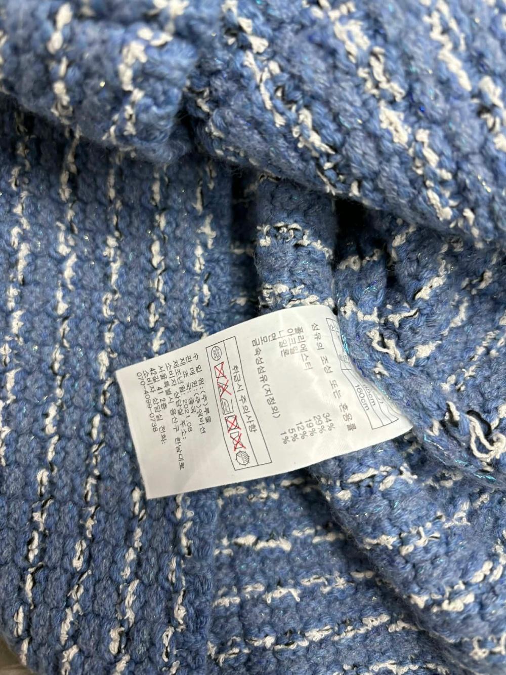St.john Blue Label 21FW Handsome Wool Tweed Knit 5