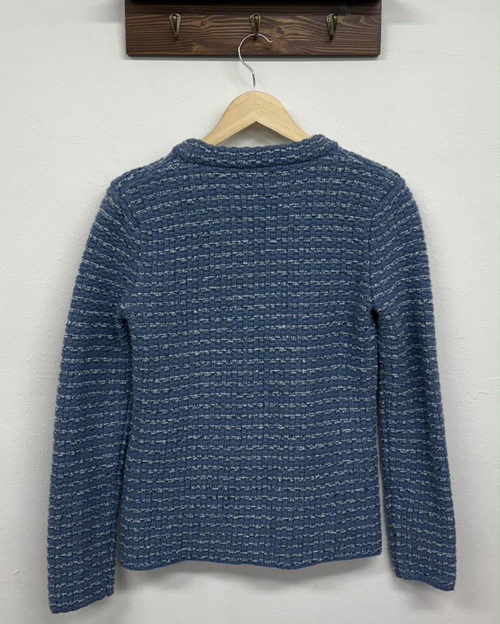 St.john Blue Label 21FW Handsome Wool Tweed Knit 3