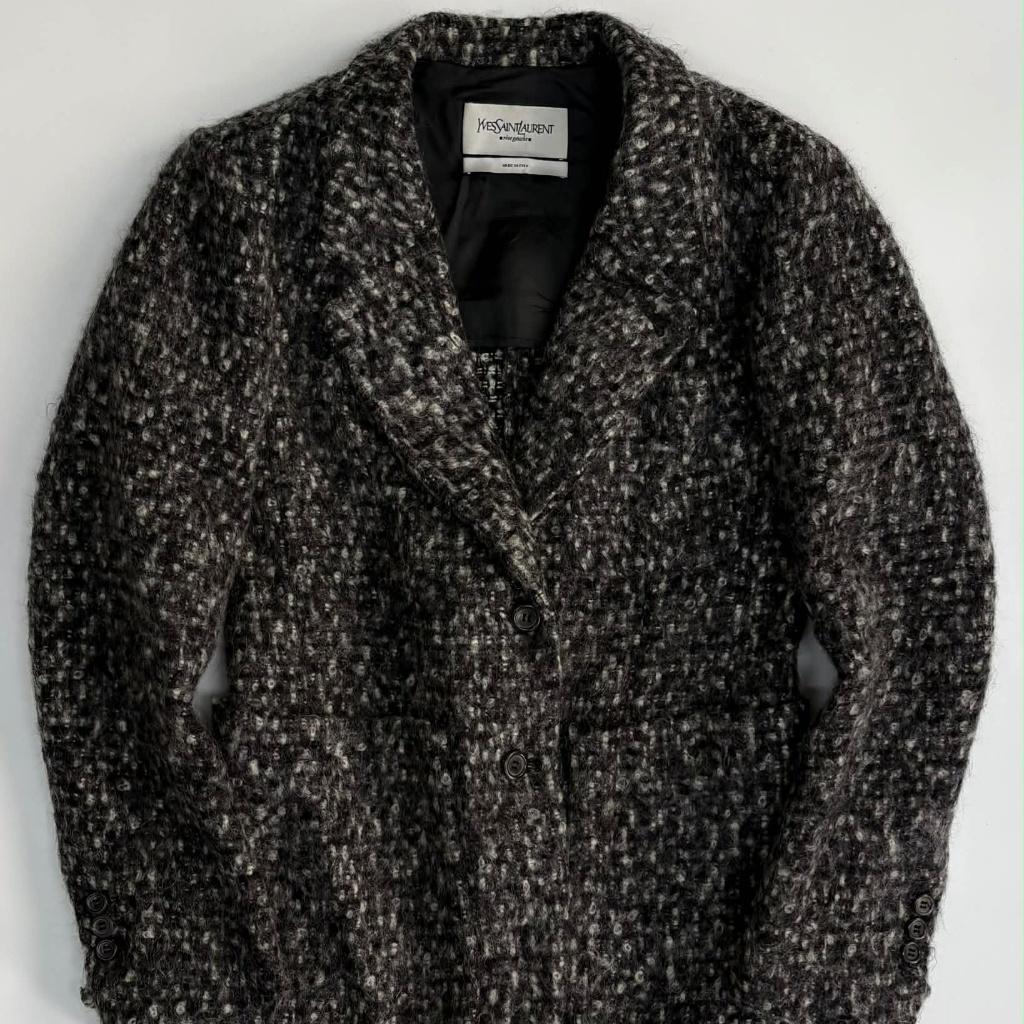 Yves Saint Laurent Rive Gauche Wool Tweed 2B 2