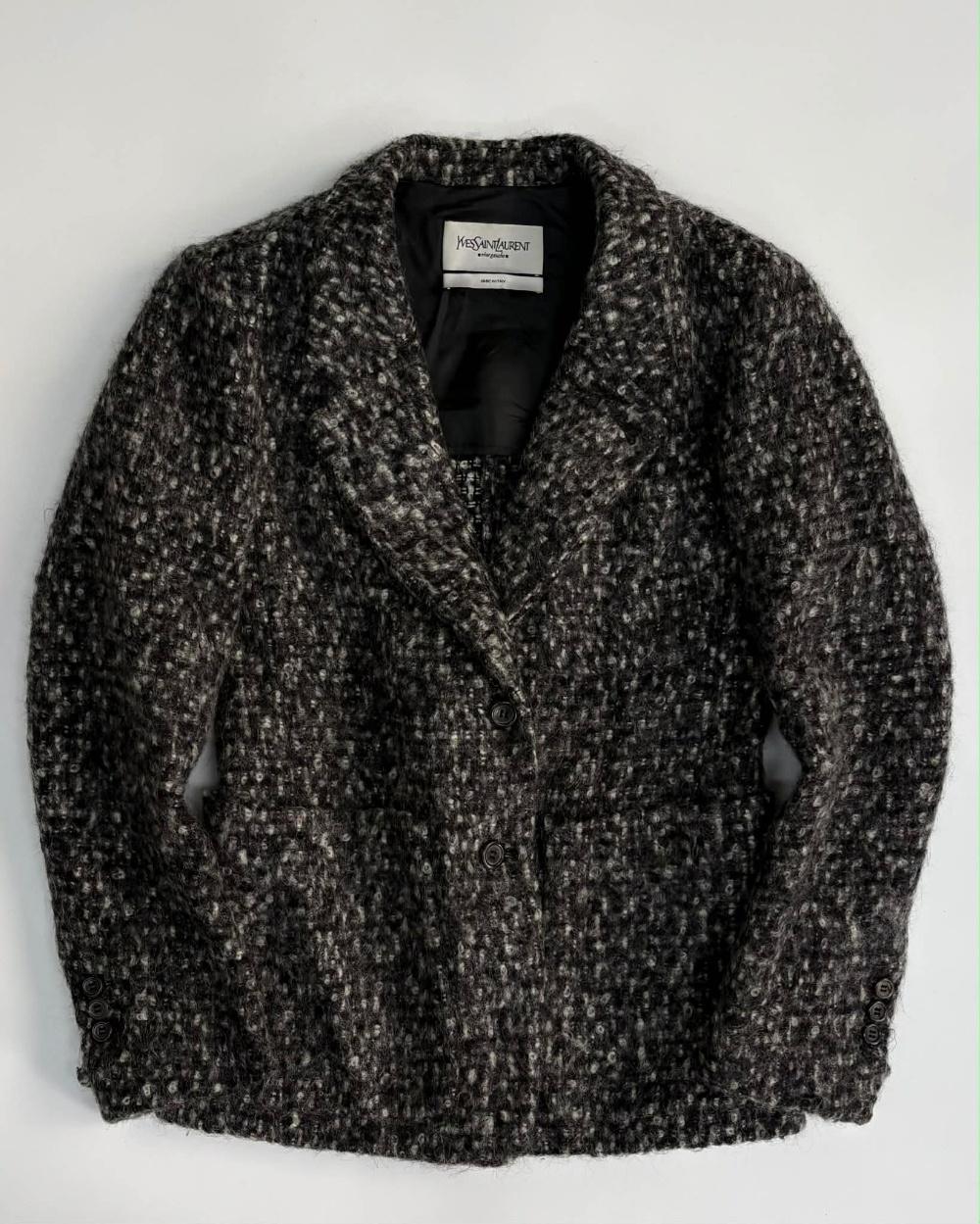 Yves Saint Laurent Rive Gauche Wool Tweed 2B 4